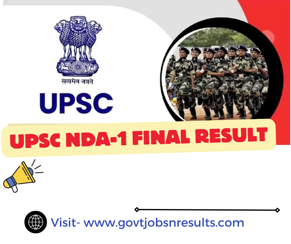 You are currently viewing UPSC NDA 1 Final Result Merit list 2024 Out, Download PDF Now !